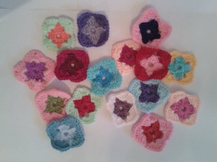 mini squares made from scraps