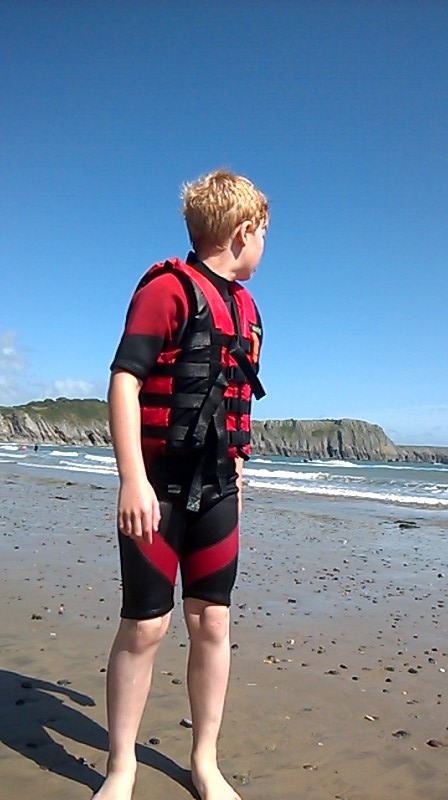 Luke on beach 1