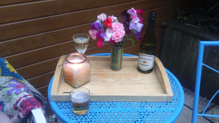 finished with a evening by the chiminea