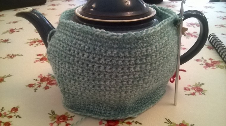working on a new tea cosy pattern