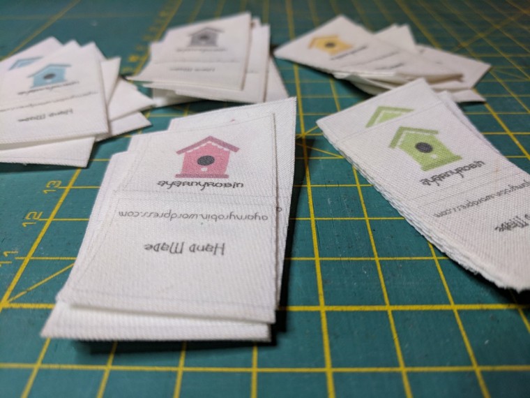 personalised organic cotton labels