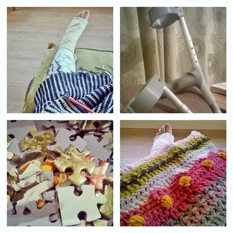 broken foot and crochet