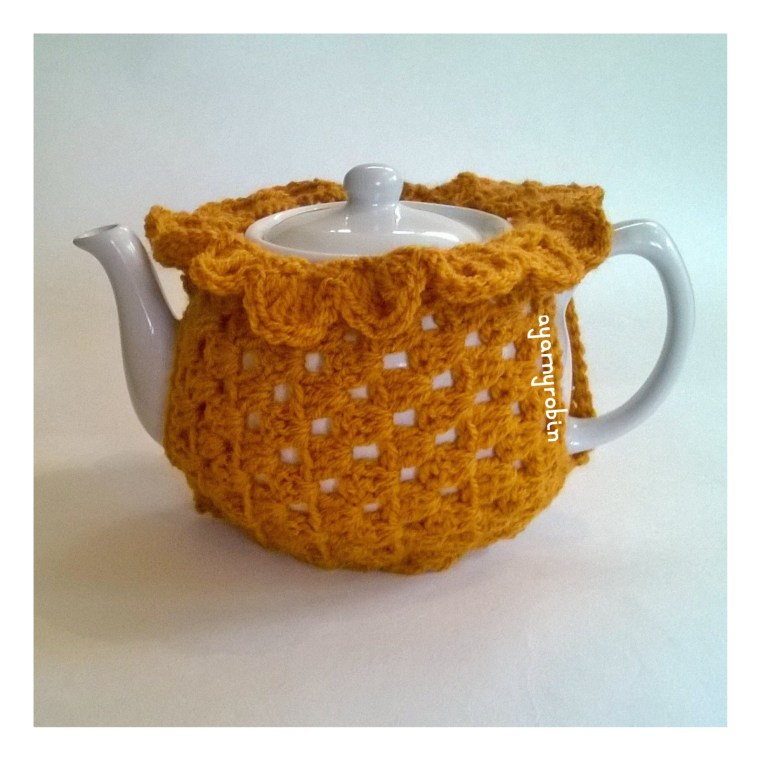 crochet tea cosy free pattern and tutorial