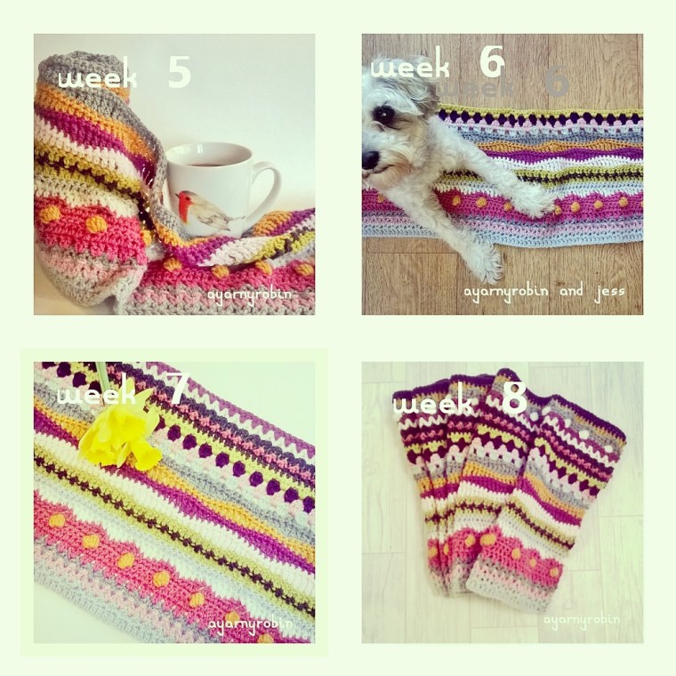 #seasidestashbustingblanket weeks 5 - 8