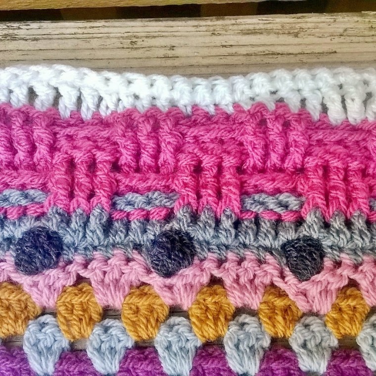 crochet mixed stitch blanket