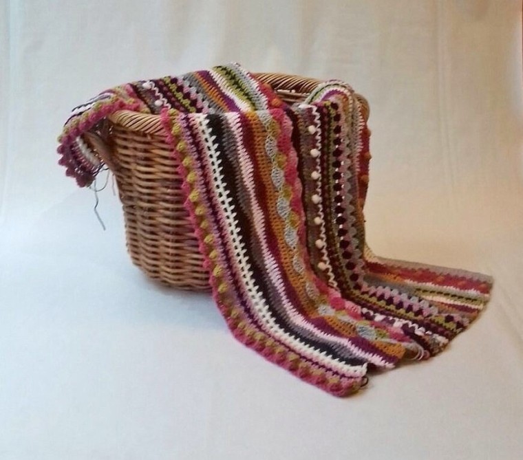 crochet mixed stitch blanket
