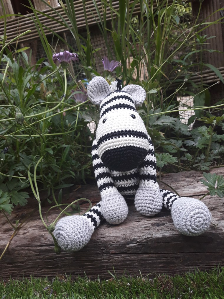 crochet zebra