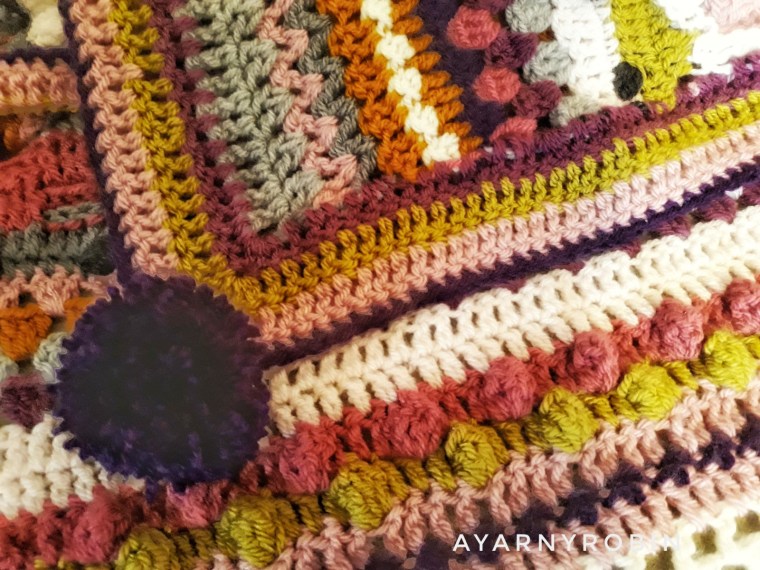 mixed stitch crochet blanket
