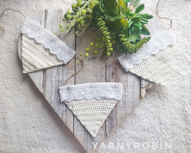 crochet bunting, vintage bunting, free crochet pattern
