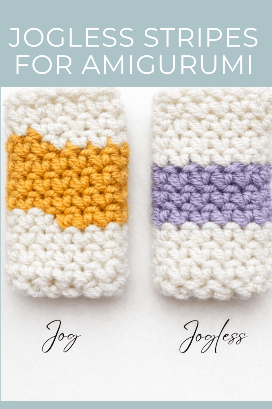 How to crochet a jogless stripe in the round